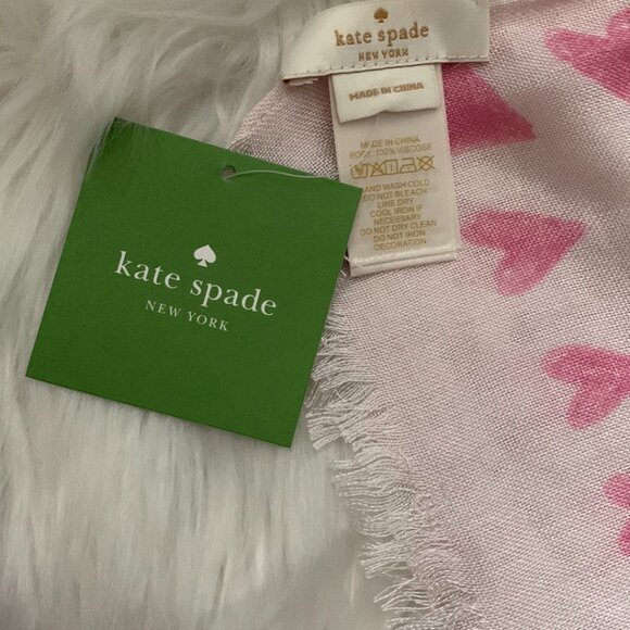 KATE SPADE Love Potions Oblong Scarf in Powder Pink - Picture 4 of 4